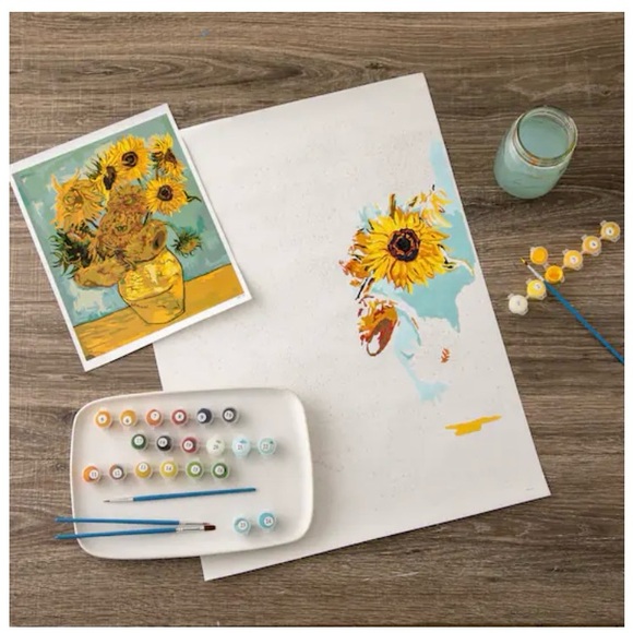 Van Gogh Vase Paint-by-Number Kit by Artist's Loft™ Necessities New - Picture 2 of 4